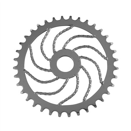 Chainring 36T Swirl Twisted Chrome■