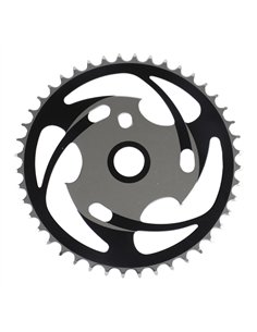 Chainring 44T 1/2 x 1/8 Steel Chrome/Black CS-958-1