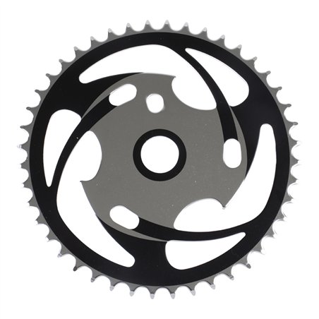 Chainring 44T 1/2 x 1/8 Steel Chrome/Black CS-958-1