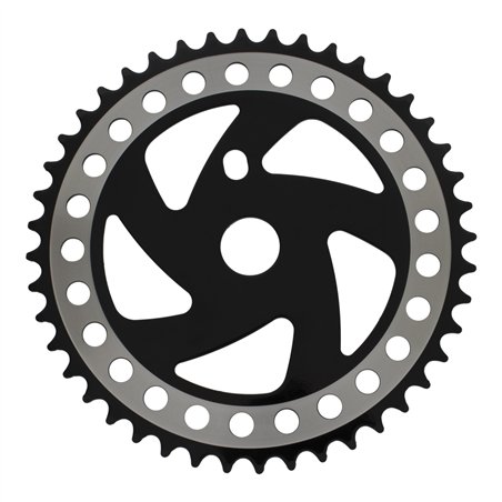 Chainring 44T 1/2 x 3/32 Steel Black/Chrome CW358