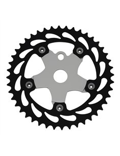 Chainring 44T 913A 1/2 x 1/8 Alloy Black/Chrome
