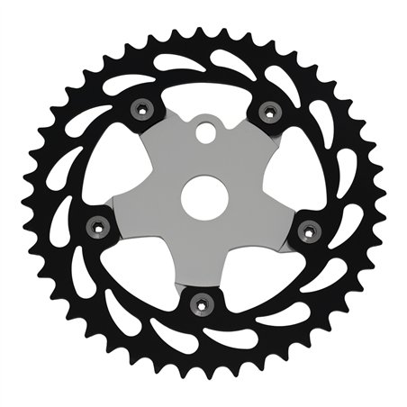 Chainring 44T 913A 1/2 x 1/8 Alloy Black/Chrome