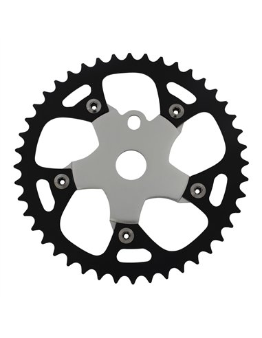 Chainring 44T 913B 1/2 x 1/8 Alloy Black/Chrome