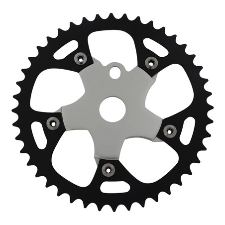 Chainring 44T 913B 1/2 x 1/8 Alloy Black/Chrome