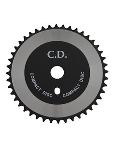 Chainring 44T CD 1/2 x 1/8 Steel Black/Chrome