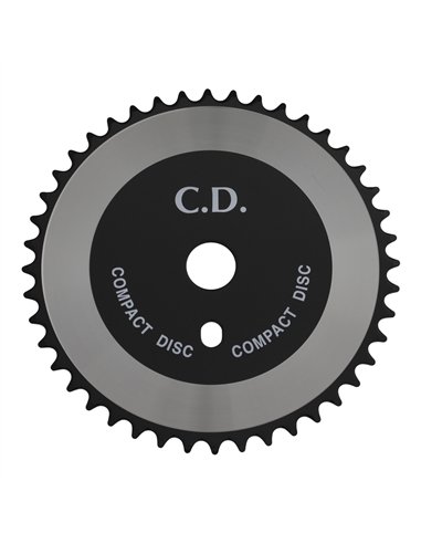 Chainring 44T CD 1/2 x 1/8 Steel Black/Chrome