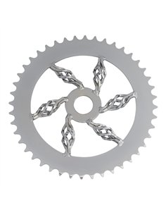 Chainring 44T Cage 1/2 x 1/8 Steel Chrome