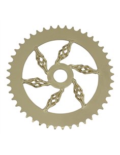 Chainring 44T Cage 1/2 x 1/8 Steel Gold