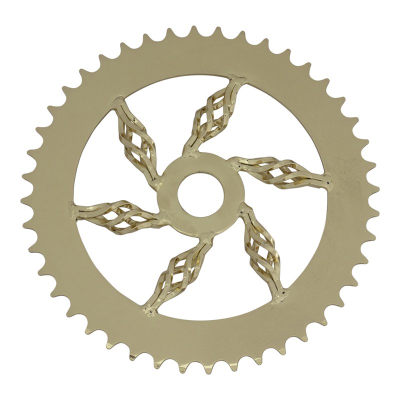 Chainring 44T Cage 1/2 x 1/8 Steel Gold