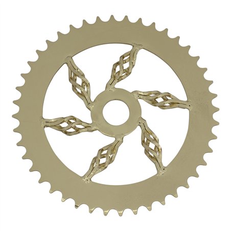 Chainring 44T Cage 1/2 x 1/8 Steel Gold