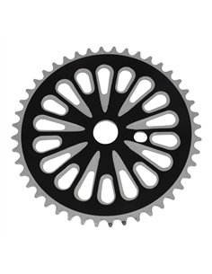 Chainring 44T Diamond 1/2 x 1/8 Steel Black/Chrome