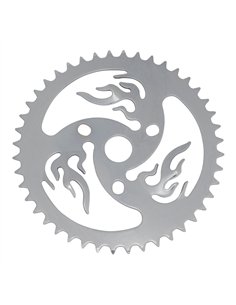 Chainring 44T Flame 1/2 x 1/8 Steel Chrome