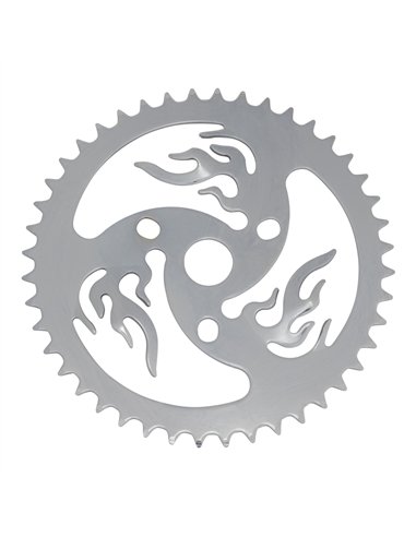 Chainring 44T Flame 1/2 x 1/8 Steel Chrome