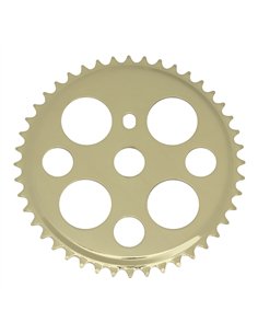 Chainring 44T Lucky 7 1/2 x 1/8 Steel Gold