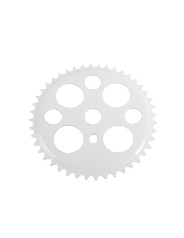 Chainring 44T Lucky 7 1/2 x 1/8 Steel White