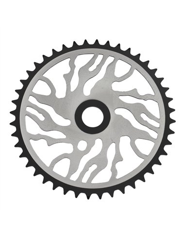 Chainring 44T Poison Ivy 1/2 x 1/8 Steel Chrome/Black ZT7I-D
