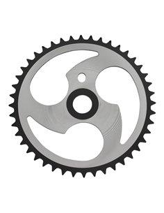 Chainring 44T Sickle 1/2 x 1/8 Steel Chrome/Black ZT7A-D