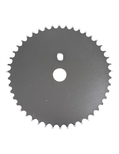Chainring 44T Solid 1/2 x 1/8 Steel Chrome JS-S44