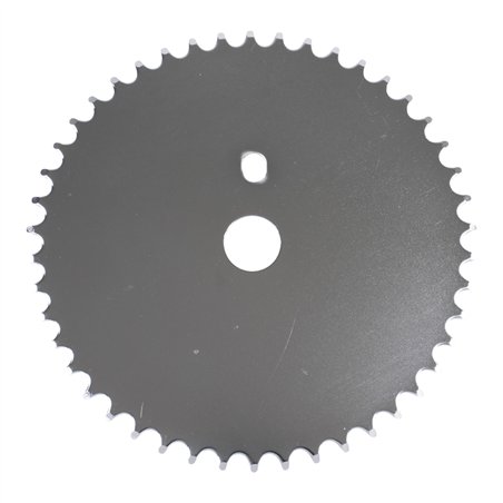 Chainring 44T Solid 1/2 x 1/8 Steel Chrome JS-S44