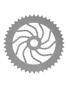 Chainring 44T Square Twisted 1/2 x 1/8 Steel Chrome