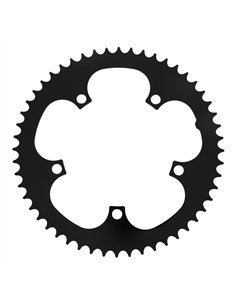 Chainring 52T D Type 1/2 x 1/8 Alloy Black