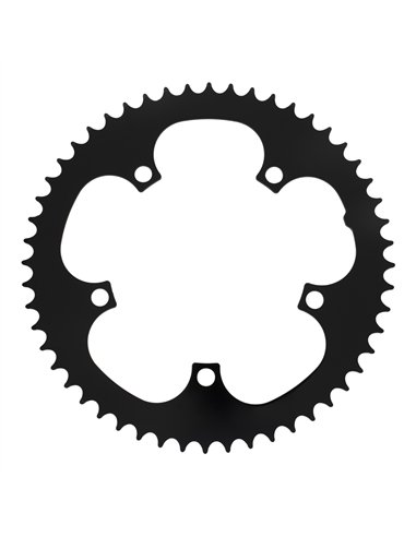 Chainring 52T D Type 1/2 x 1/8 Alloy Black