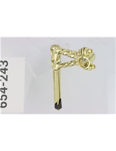 Stem Double Square Twisted 21.1mm Gold