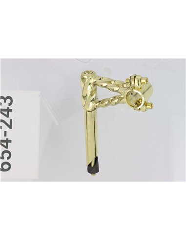 Stem Double Square Twisted 21.1mm Gold
