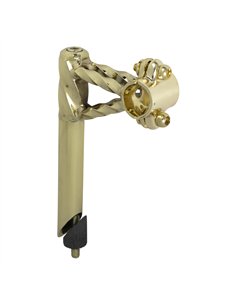 Stem Double Square Twisted 22.2mm Gold