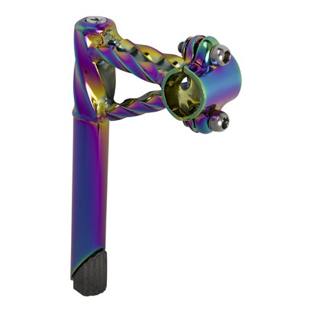 Stem Double Square Twisted 22.2mm Neo Chrome