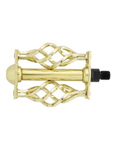 Lowrider Bike Pedals Cage 1/2" Gold