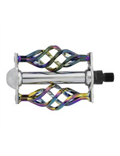Lowrider Bike Pedals Cage 1/2" Neo Chrome