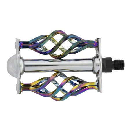 Lowrider Bike Pedals Cage 1/2" Neo Chrome