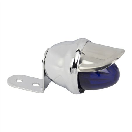 Light Mini Bee w/Visor Chrome/Blue