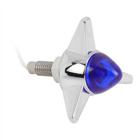Light Mini Bullet w/Wings Chrome/Blue