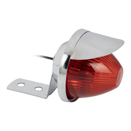 Light Bee w/Visor Chrome/Red