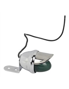 Light Mini Bee w/Visor Chrome/Green