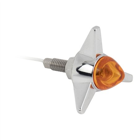 Light Mini Bullet w/Wings Chrome/Amber