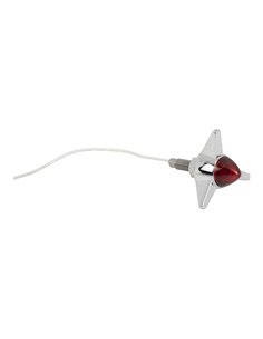Light Mini Bullet w/Wings Chrome/Red