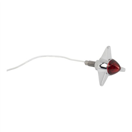 Light Mini Bullet w/Wings Chrome/Red