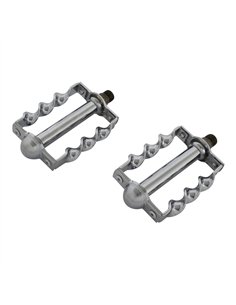 Pedals Flat Twisted 9/16" Chrome