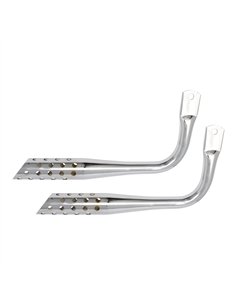 Mufflers Oblique w/Holes Chrome