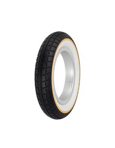 Tire 10" x 2.0" P-1237 Black/White Sidewall W/Yellow Line