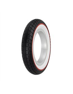Tire 10" x 2.0" P-1237 Black/White Sidewall W/Red Line
