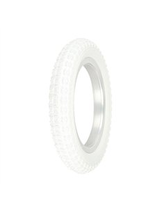 Tire 12-1/2" x 2-1/4" P-104A White/White Sidewall