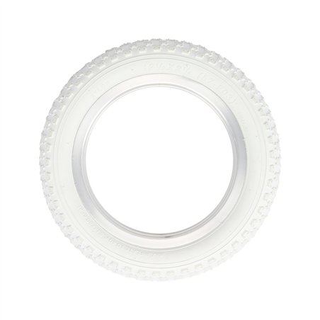 Tire 12-1/2" x 2-1/4" P-104A White/White Sidewall