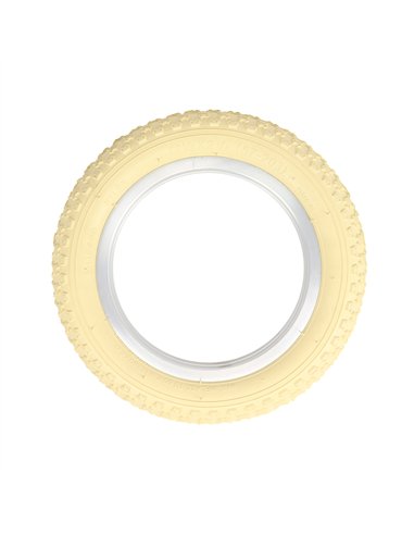 Tire 12-1/2" x 2-1/4" P-104A Cream/Cream Sidewall