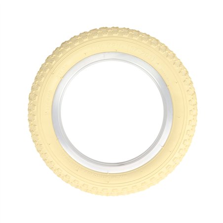 Tire 12-1/2" x 2-1/4" P-104A Cream/Cream Sidewall