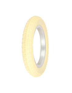 Tire 12-1/2" x 2-1/4" P-104A Cream/Cream Sidewall