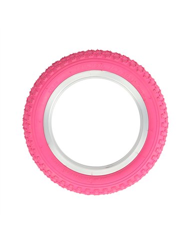 Tire 12-1/2" x 2-1/4" P-104A Pink/Pink Sidewall